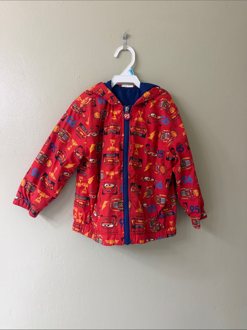 Disney Red Lightning McQueen Hooded Raincoat